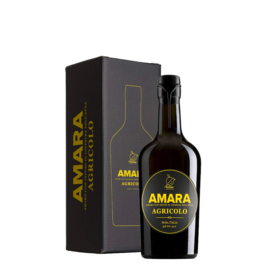 Amaro Amara Agricolo con infuso di ginestra dell'Etna 50 cl - squisitoo