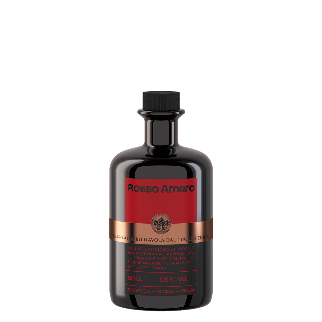 Amaro Rosso al nero d'avola cuore siciliano 50 cl - squisitoo