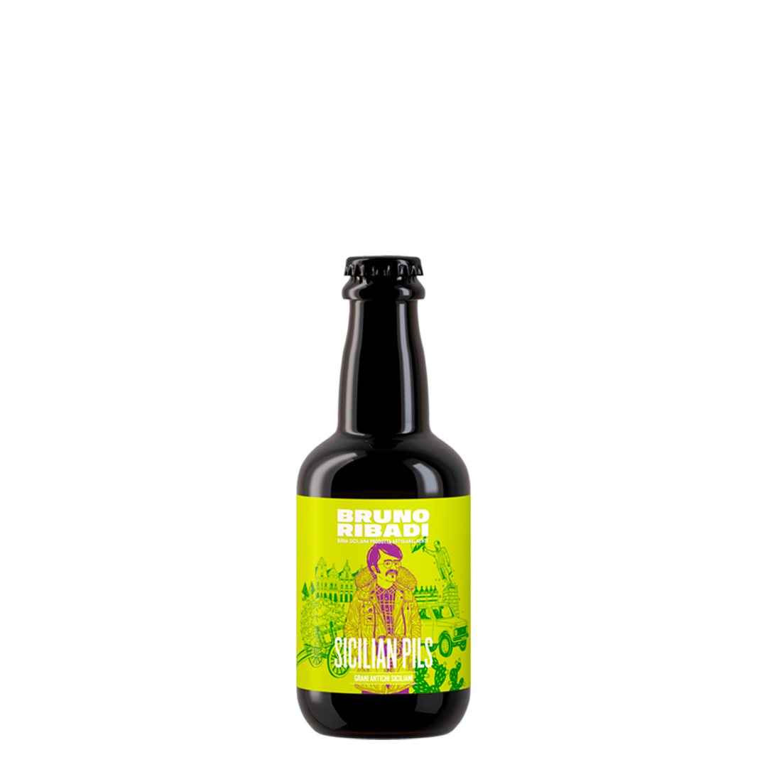 Bruno Ribadi Birra Sicilian Pils grani antichi Siciliani 33 cl - squisitoo
