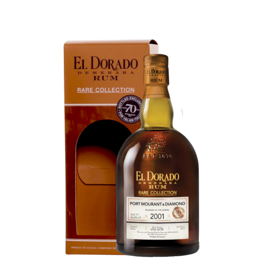 Rum El Dorado Demerara Rare Collection Port Mourant & Diamond 2001 70 cl