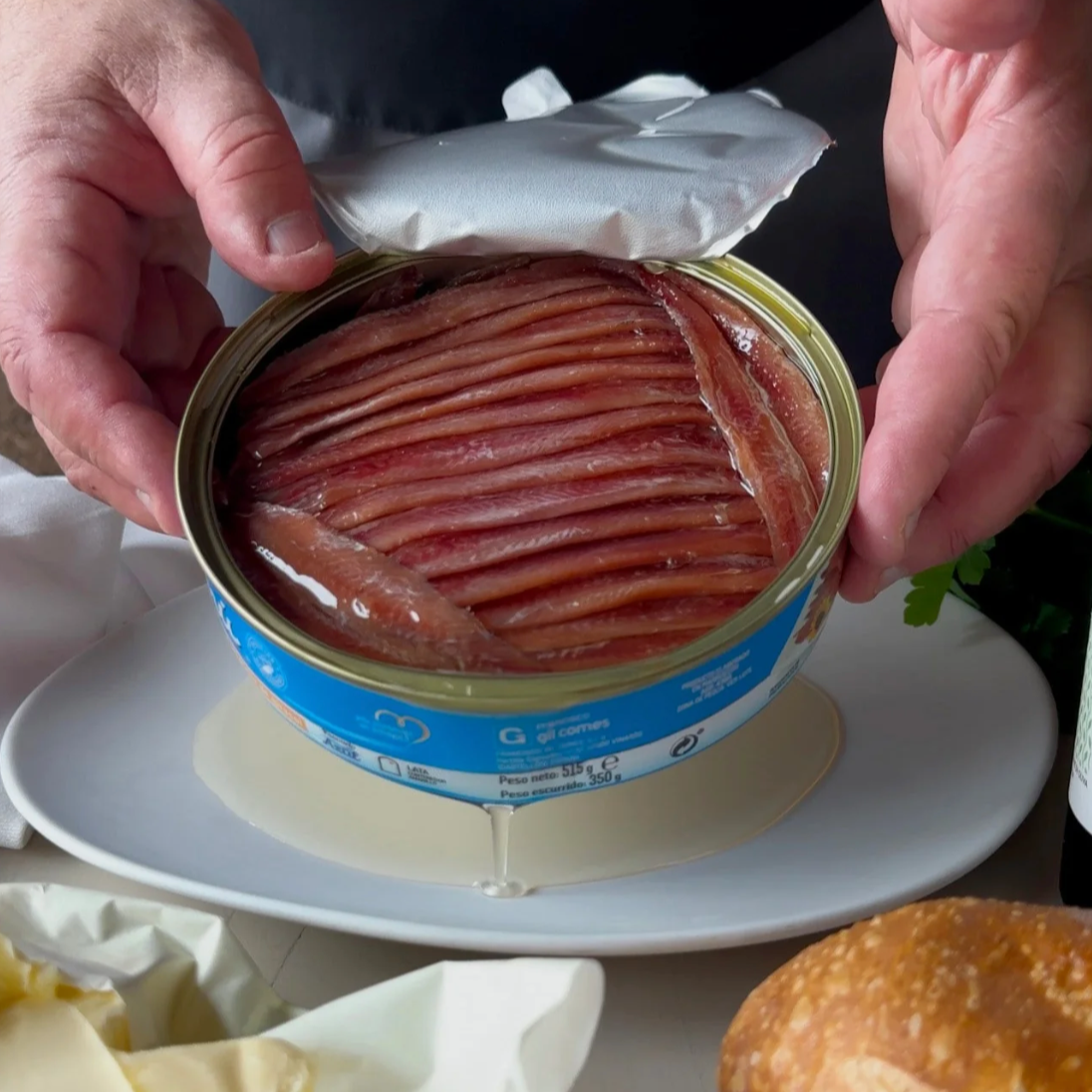 El Menù filetti di acciughe in olio di girasole 515 g - squisitoo