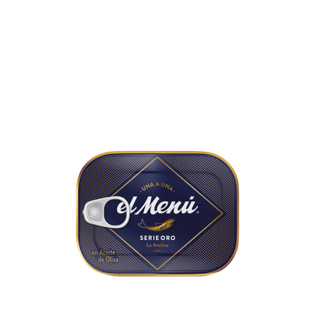 El Menú Cantabrian anchovy fillets in olive oil gold series 74 g