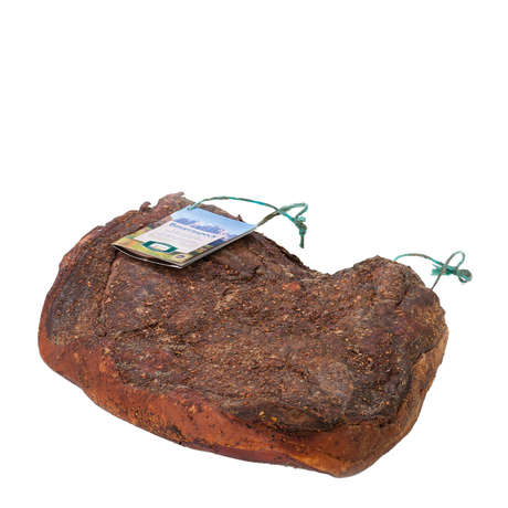 Koflers Speck Alto Adige PGI, smoked and aged for 6 months, whole flank approx. 5 kg.