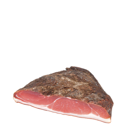 Koflers Speck Heart, smoked and aged for 6 months, half flank approx. 2.2 kg.