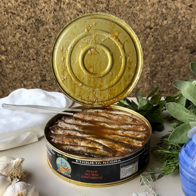 Lotamar acciughe del Cantàbrico sotto sale etiqueta negra 2,5 kg - squisitoo