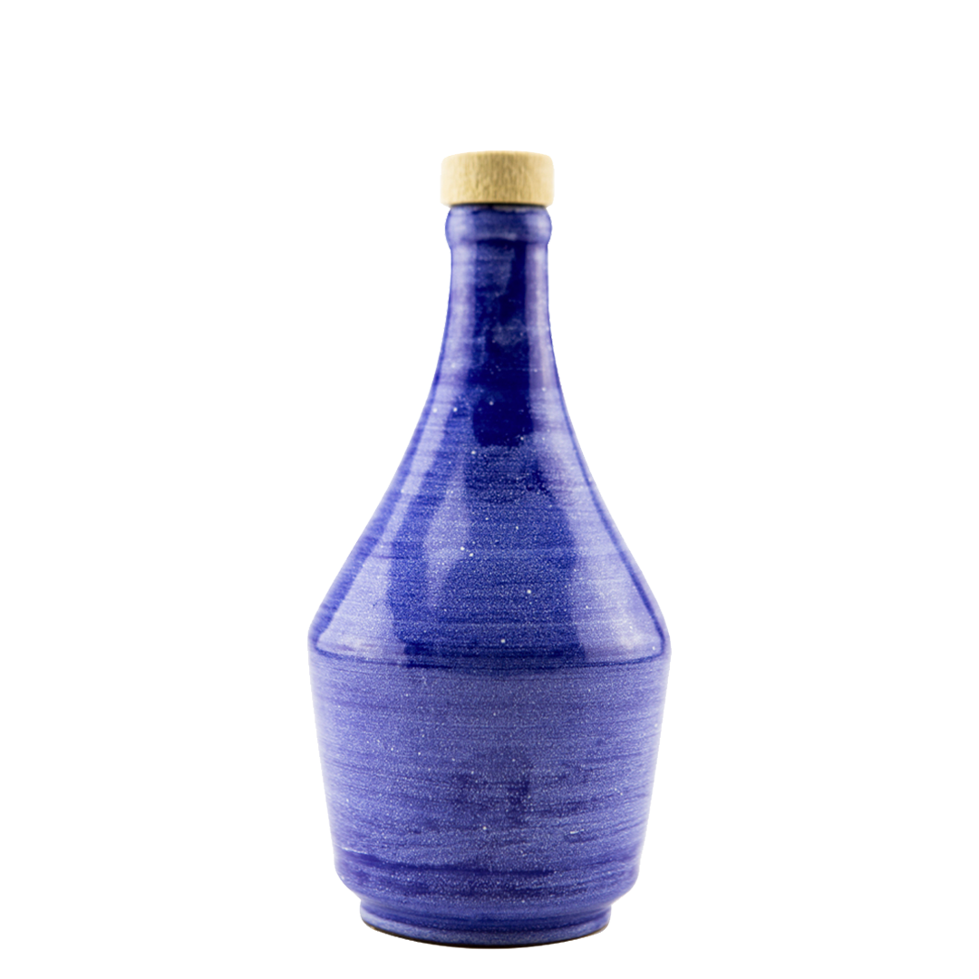 Perna olio extra vergine di oliva 1968 Antica Ricetta collezione ceramica blu 50 cl - squisitoo