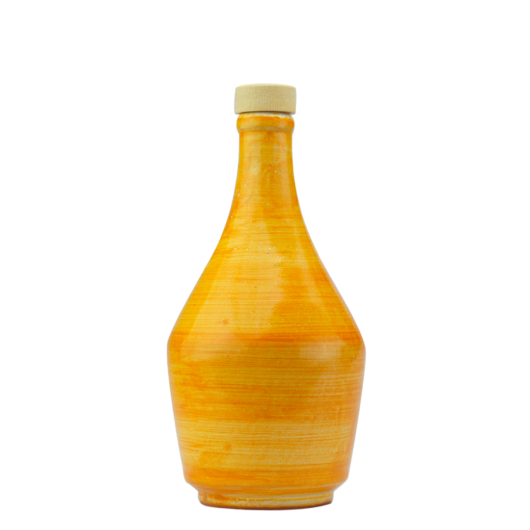 Perna olio extra vergine di oliva 1968 Antica Ricetta collezione ceramica arancio 50 cl - squisitoo