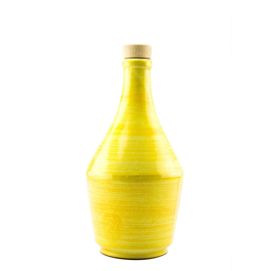 Perna olio extra vergine di oliva 1968 Antica Ricetta collezione ceramica giallo 50 cl - squisitoo