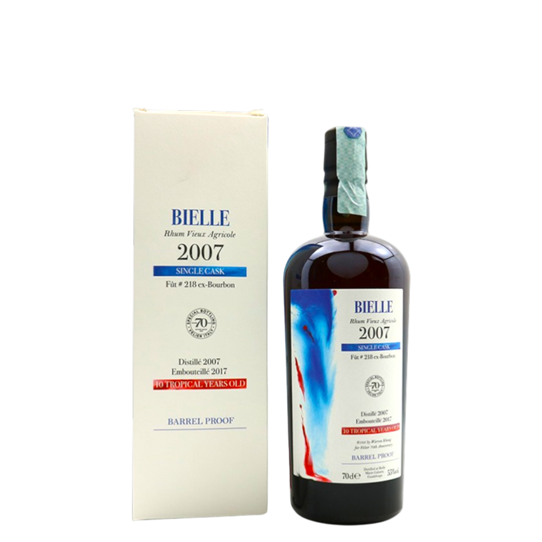 Rum Bielle Vieux Agricole 2007 Single Cask Fût 218 70 cl
