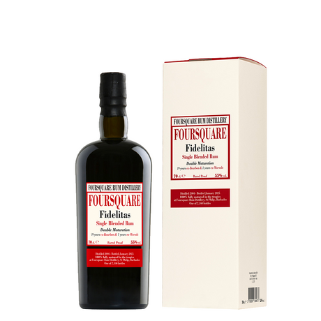Rum Foursquare Fidelitas Single Blended Double Maturation 19 Years Old 70 cl