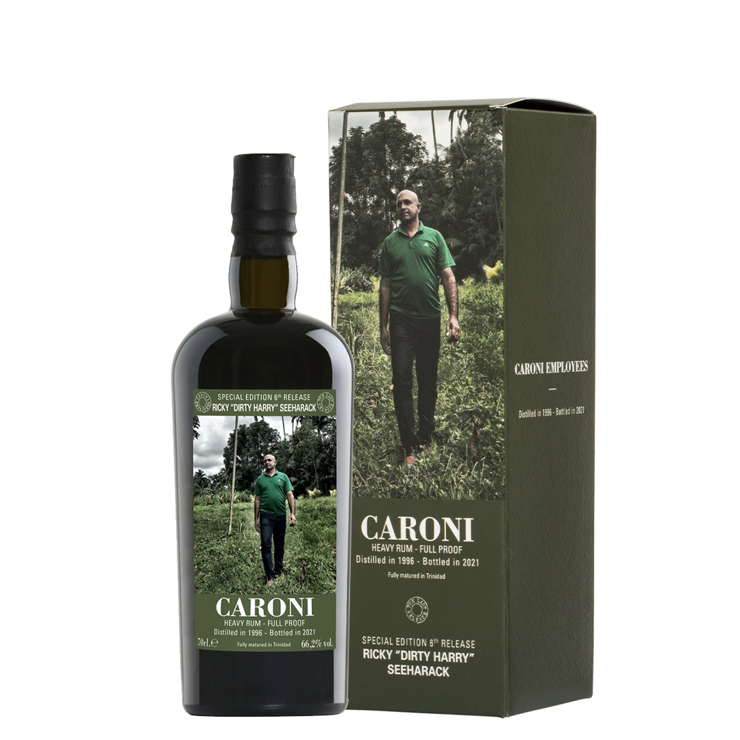 Rum Caroni Employees 6th Release 25 Years Old 1996 Ricky "Dirty Harry" Seeharack 70 cl