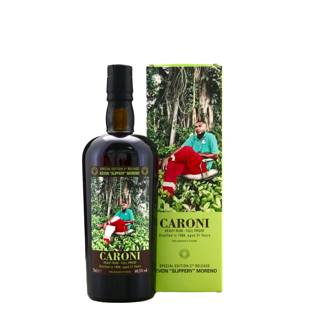 Rum Caroni Employees Kevon "Slippery" Moreno 1998 21 Years Old 2nd Release 70 cl