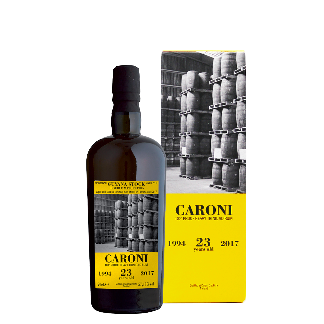 Rum Caroni Guyana Stock 1994 23 Years Old Double Maturation 70 cl