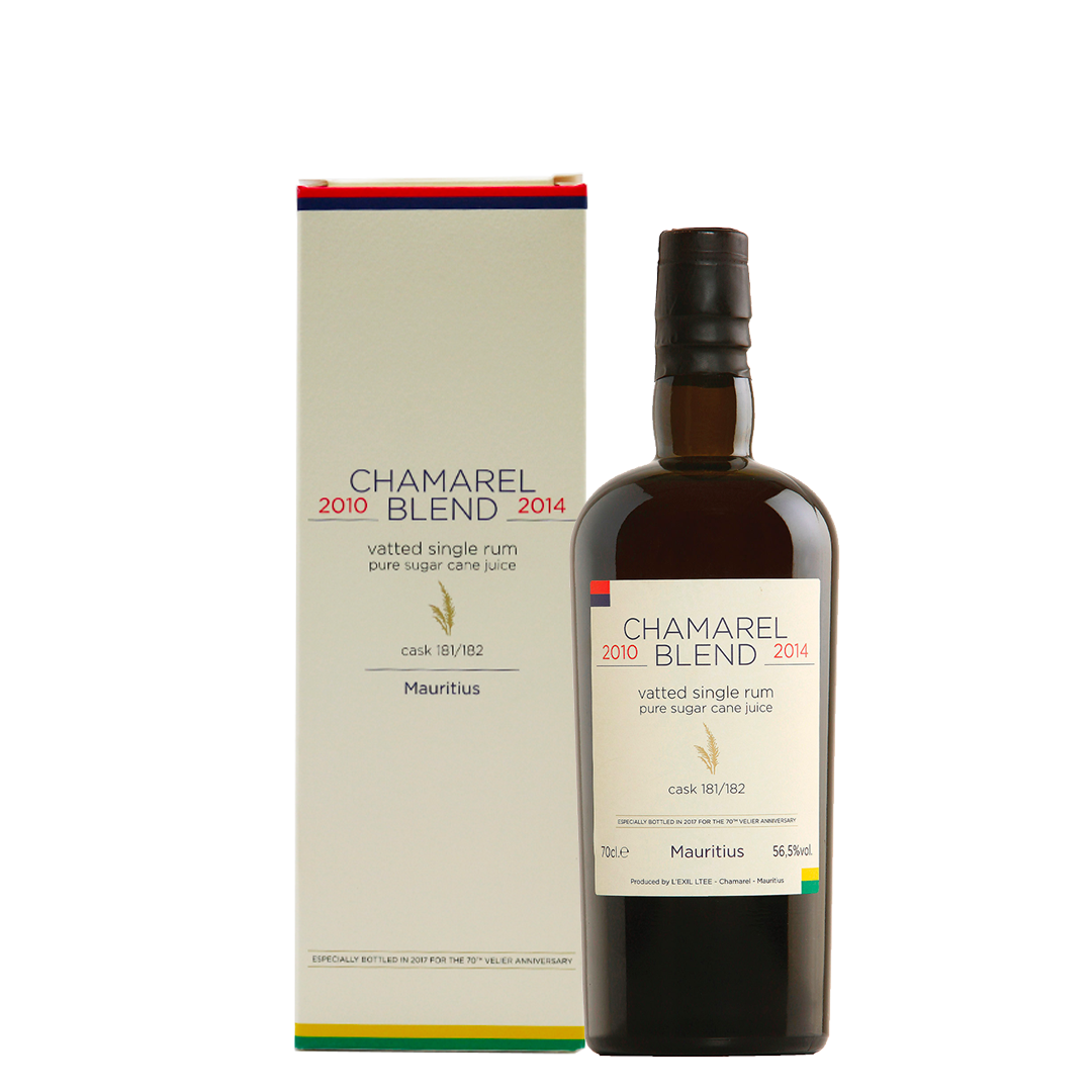 Rum Chamarel Blended 2010/2014 cask 181/182 Mauritius 70° Anniversario Velier 70 cl