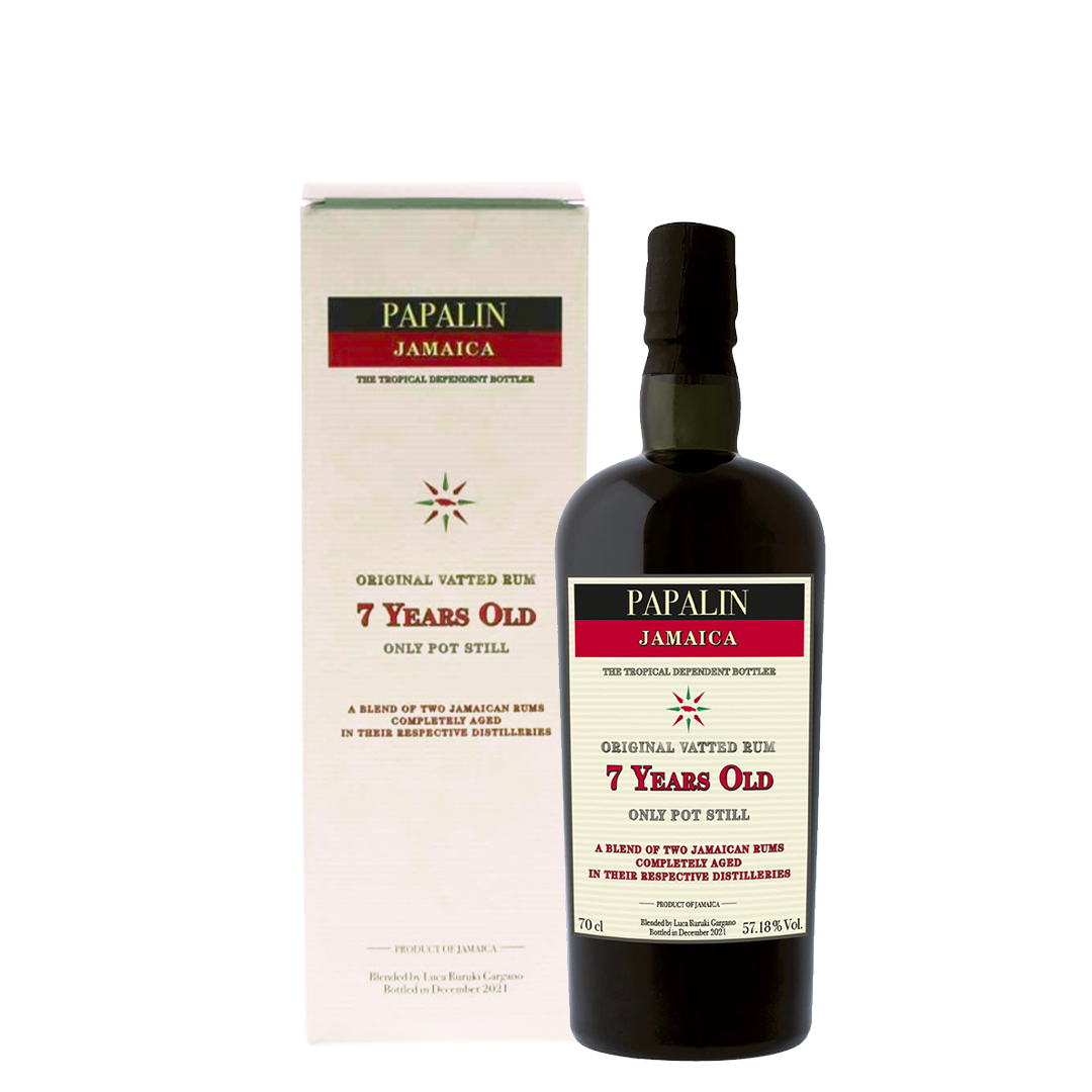Rum Papalin 7 Years Old Original Vatted Rum only pot still 57,18°C 70 cl