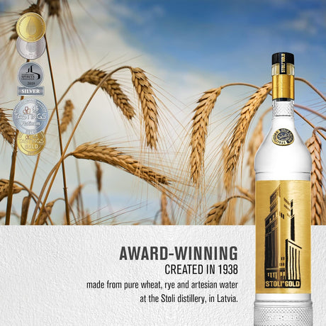 Stoli Gold Stolichnaya Vodka 70 cl - squisitoo