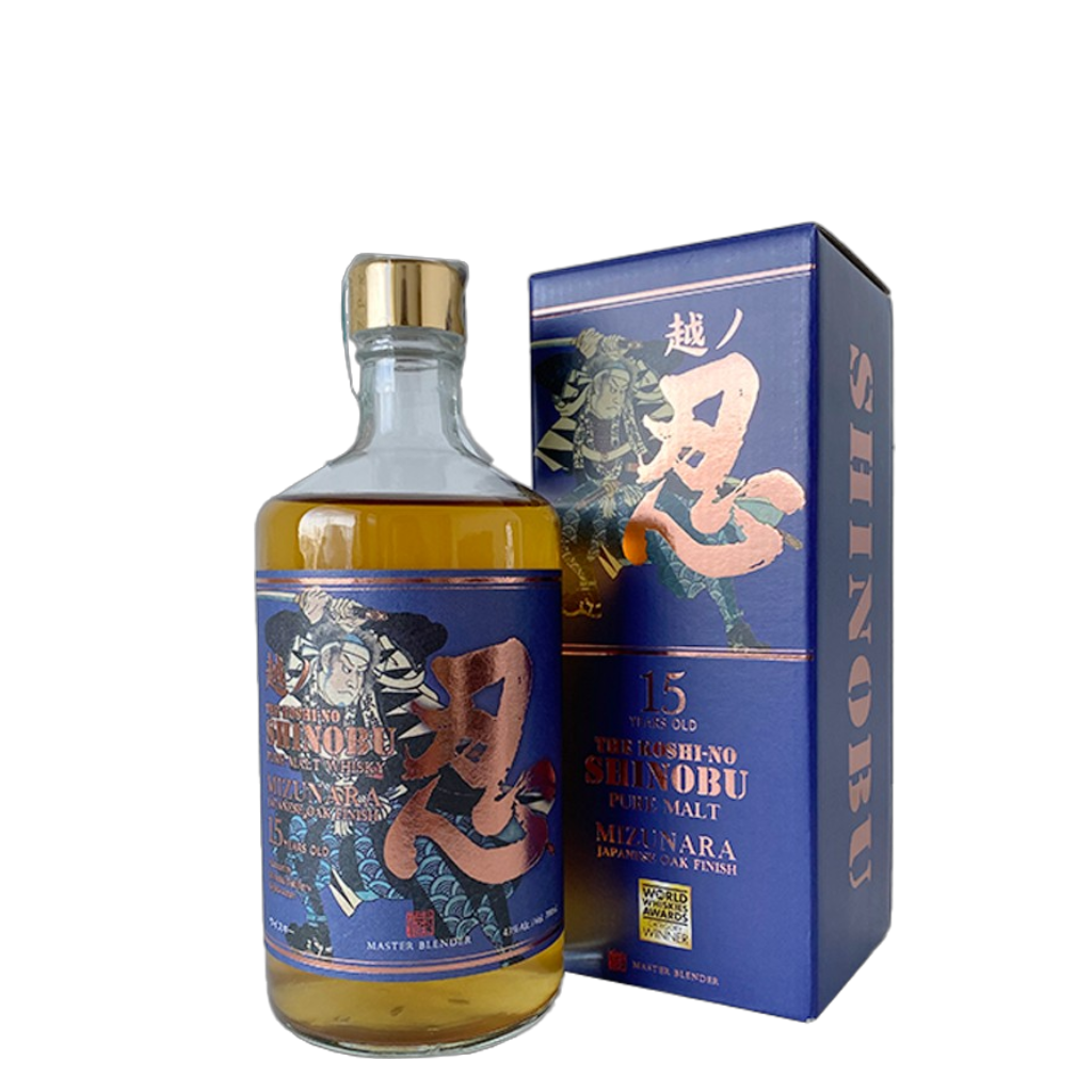 Whisky The Koshi-no Shinobu Pure Malt 15 Years Old Mizunara finish 70 cl