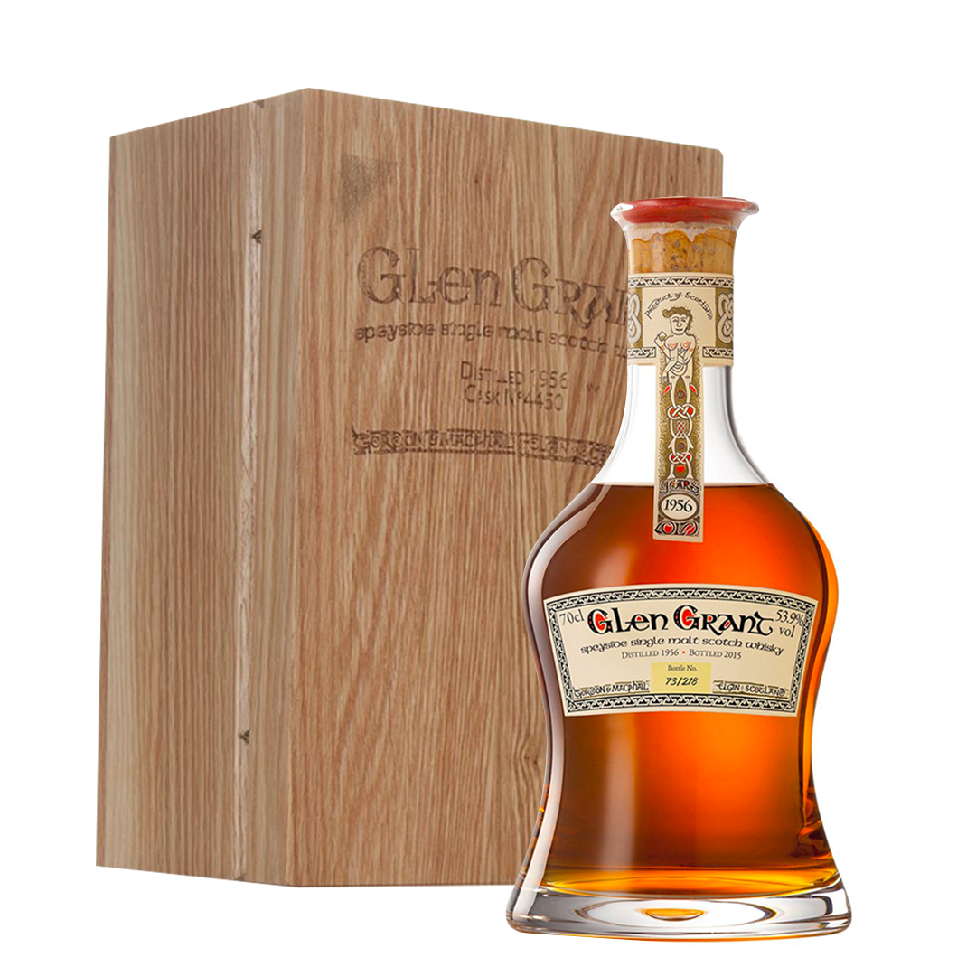 Whisky Glen Grant 1956 60th LMDW Speyside Single Malt Scotch Whisky Cask n4450 70 cl