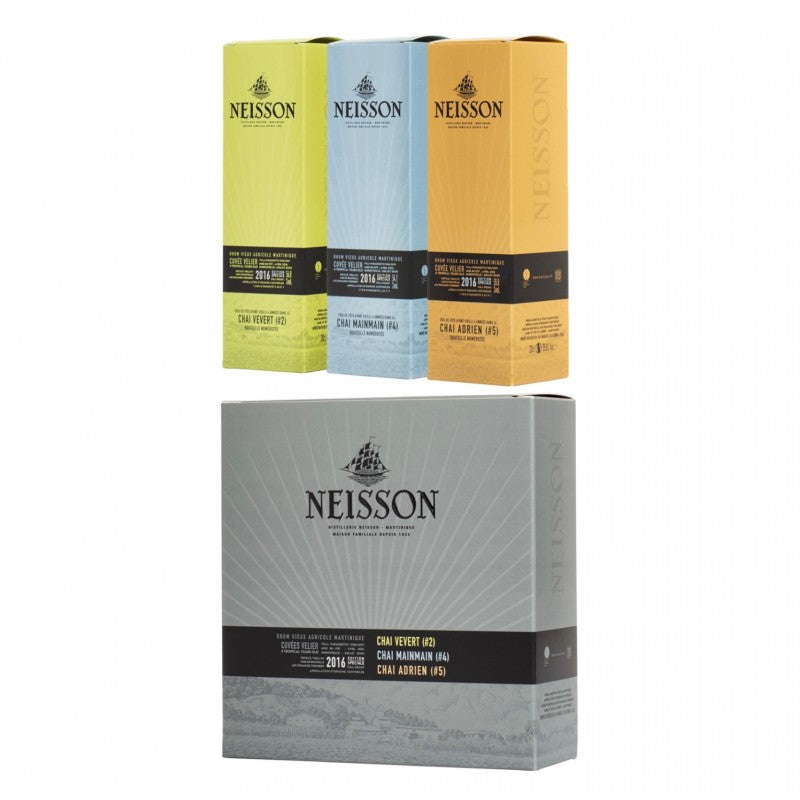 Rum Neisson Trois Chais Mainmain-Vevert-Adrien 2016 Cuvèes Velier Box 3 bott. 20 cl