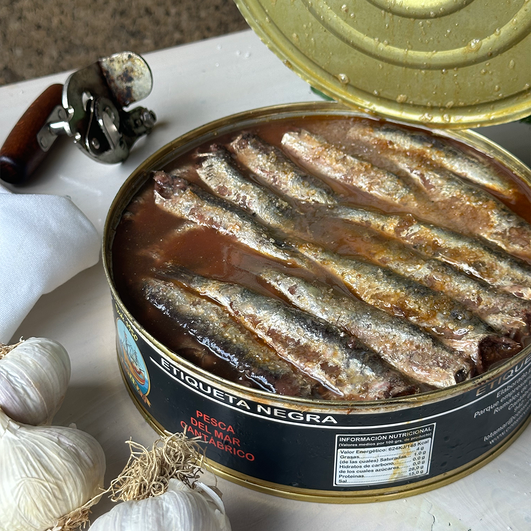 Lotamar acciughe del Cantàbrico sotto sale etiqueta negra 2,5 kg - squisitoo