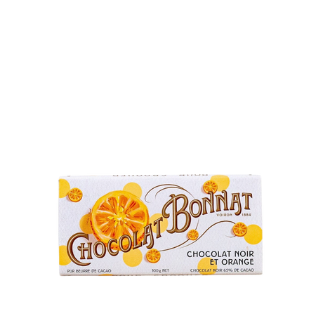 Bonnat tavoletta di cioccolato - Chocolat Noir et Orange 65% Tablettes Fantaisies 100 g