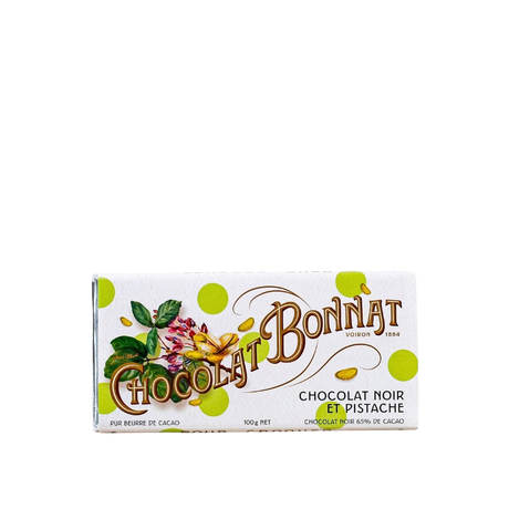 Bonnat tavoletta di cioccolato - Chocolat Noir et Pistache 65% Tablettes Fantaisies 100 g