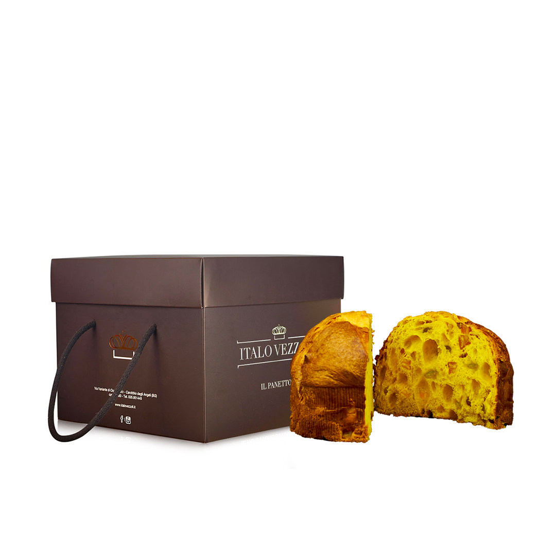 Italo Vezzoli “Milano” panettone artigianale con canditi e uva sultanina 1 kg