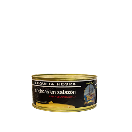 Lotamar Cantabrian anchovies in salt black label 1 kg