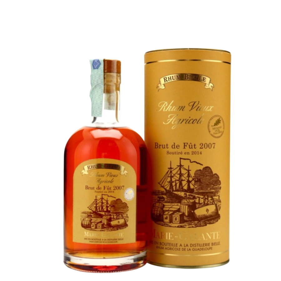 Rum Bielle Vieux Agricole Brut De Fût 2007 70 cl