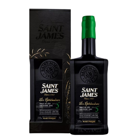 Rum Saint James Les Ephémères N.5 Brut de fût - Millésimé 2005 70 cl
