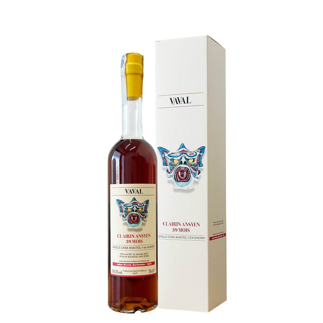 Rum Clairin Ansyen 39 mois Vaval Julian Biondi 70 cl