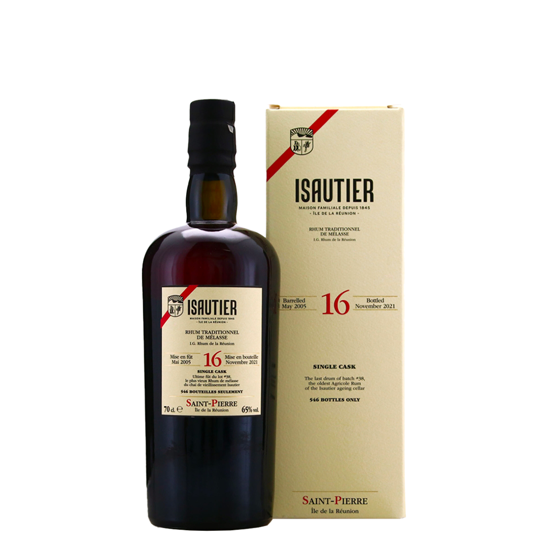 Rum Isautier Traditionnel 16 Years Old Single Cask Saint Pierre La Reunion 70 cl