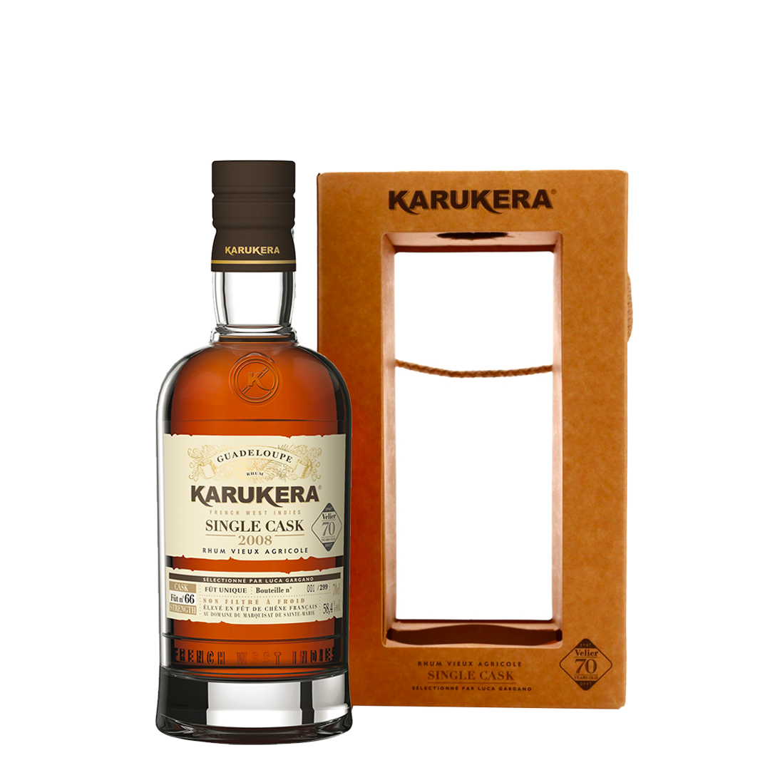 Rum Karukera Agricole 2008 Fut 66 70° anniversario Velier Cask strenght 70 cl