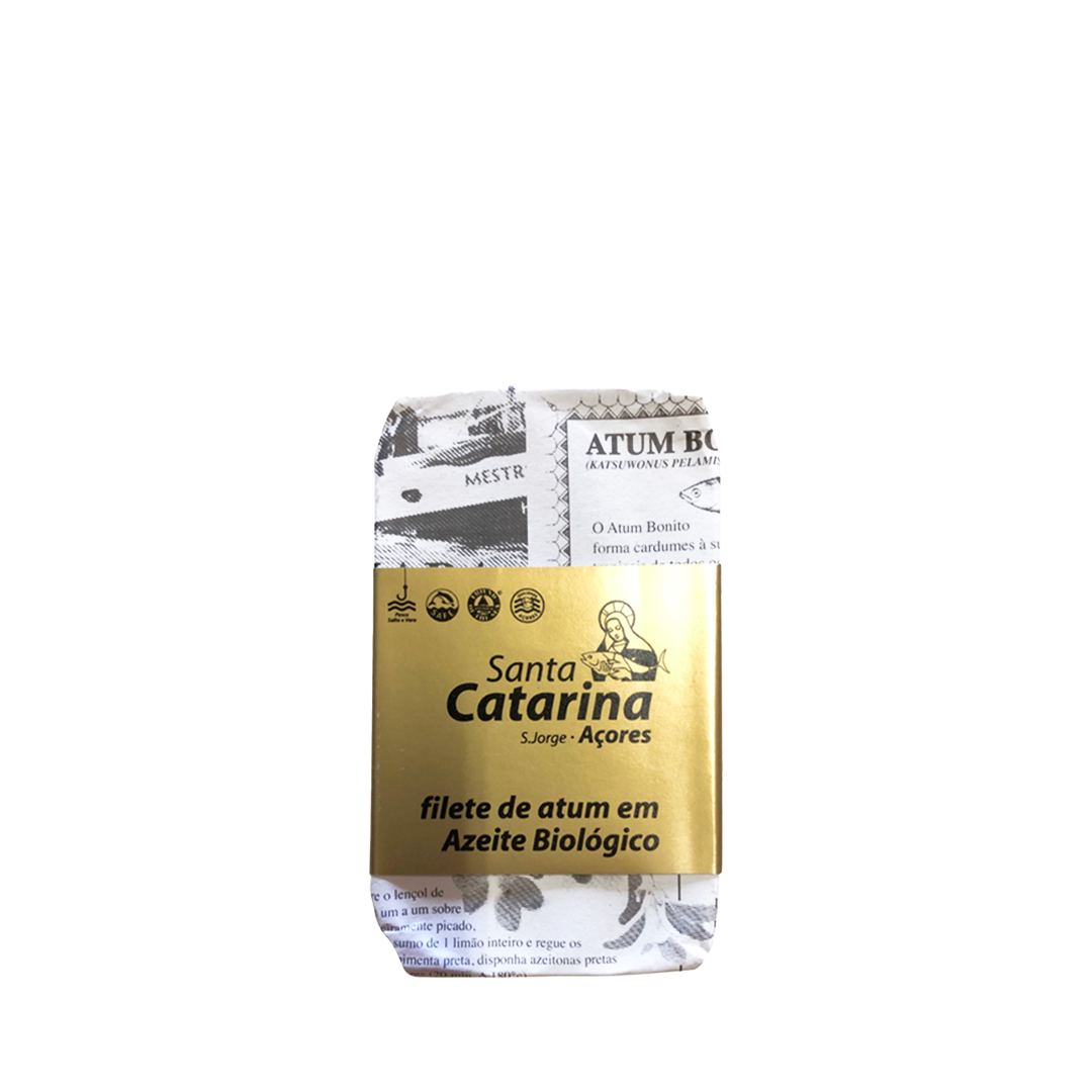 Santa Catarina filetti di tonno in olio di oliva biologico 120 g - squisitoo