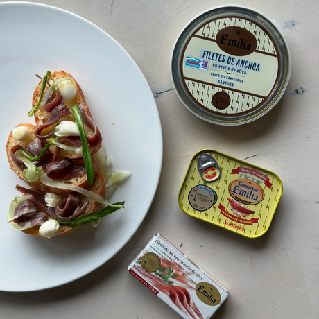 Conservas Emilia filetti di acciughe del Cantàbrico in olio di oliva serie oro 78 g - squisitoo