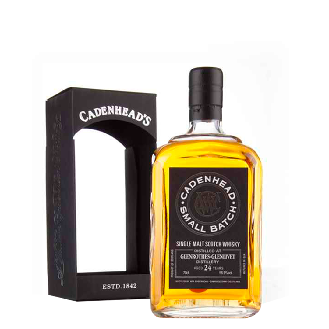 Whisky Cadenhead small batch Glenrothes-Glenlivet 24 Years Old single malt Scotch Whisky 70 cl
