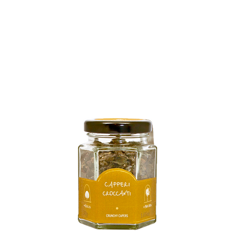 La Nicchia crunchy capers in a 30g jar