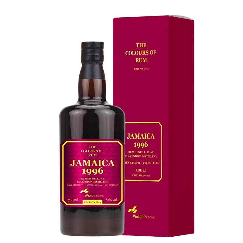 The Colours of Rum Clarendon 1996 Jamaica 25 Years Old edition N.3 70 cl