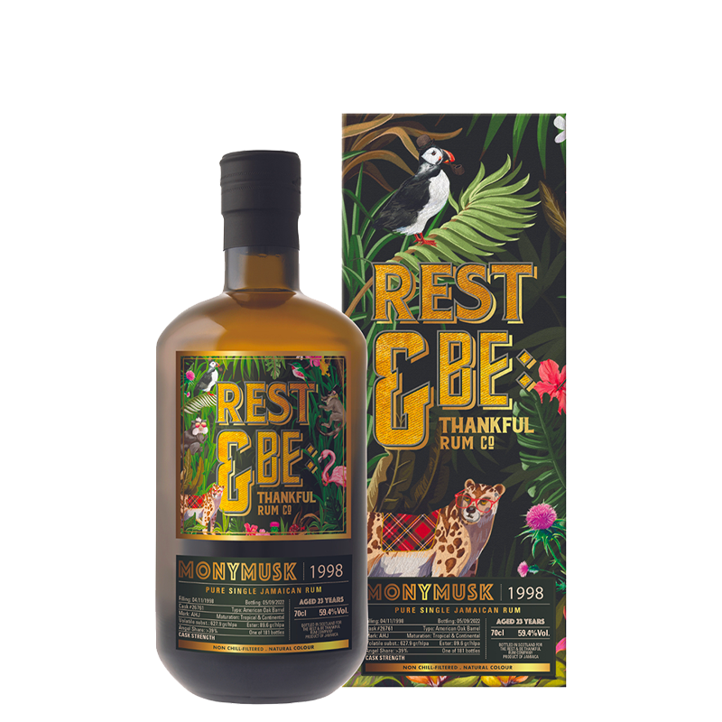 Rum  Monymusk AHJ 1998 23 Years Old Rest & Be Thankful 70 cl
