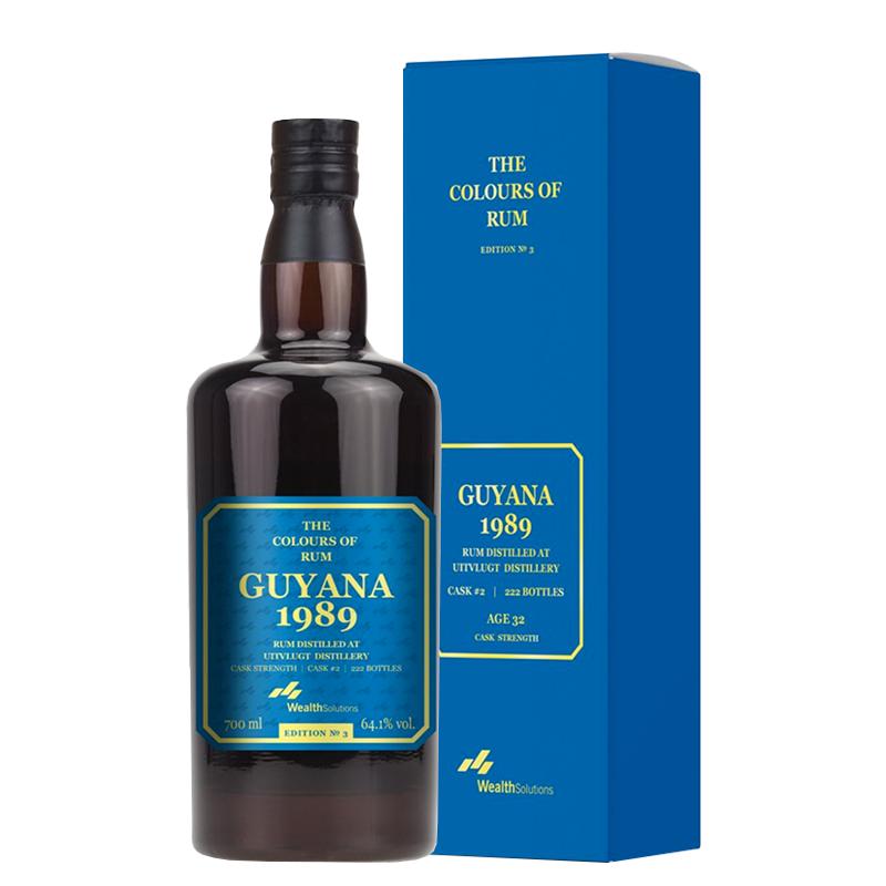 The Colours of Rum Uitvlugt 1989 Guyana 32 Years Old edition N.3 70 cl