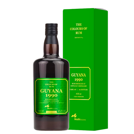 The Colours of Rum Uitvlugt 1990 Guyana 31 Years Old edition N.4 70 cl
